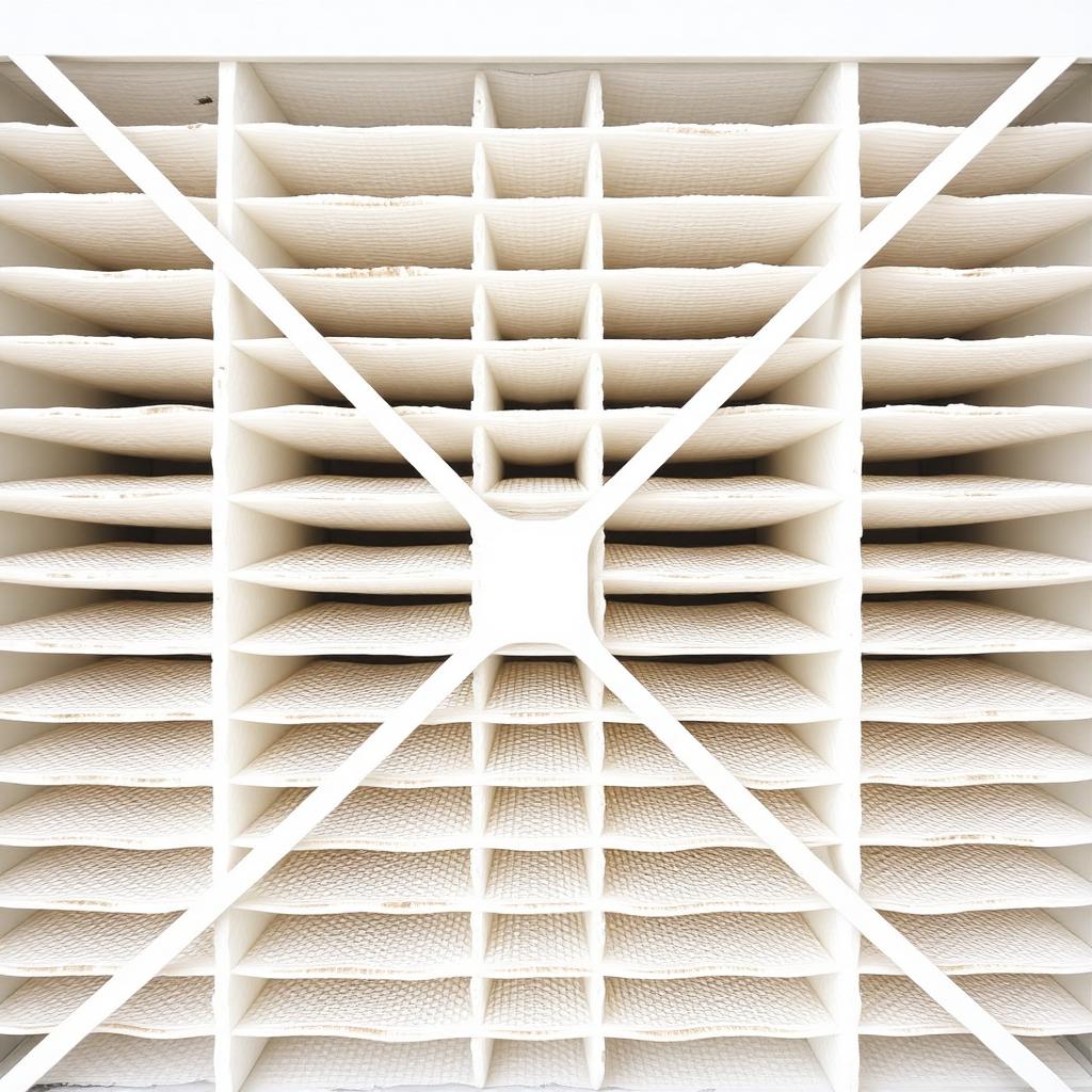 The same mini-split filter after deep cleaning